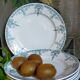 Six old plates iron earth of lunéville model lugano late nineteenth