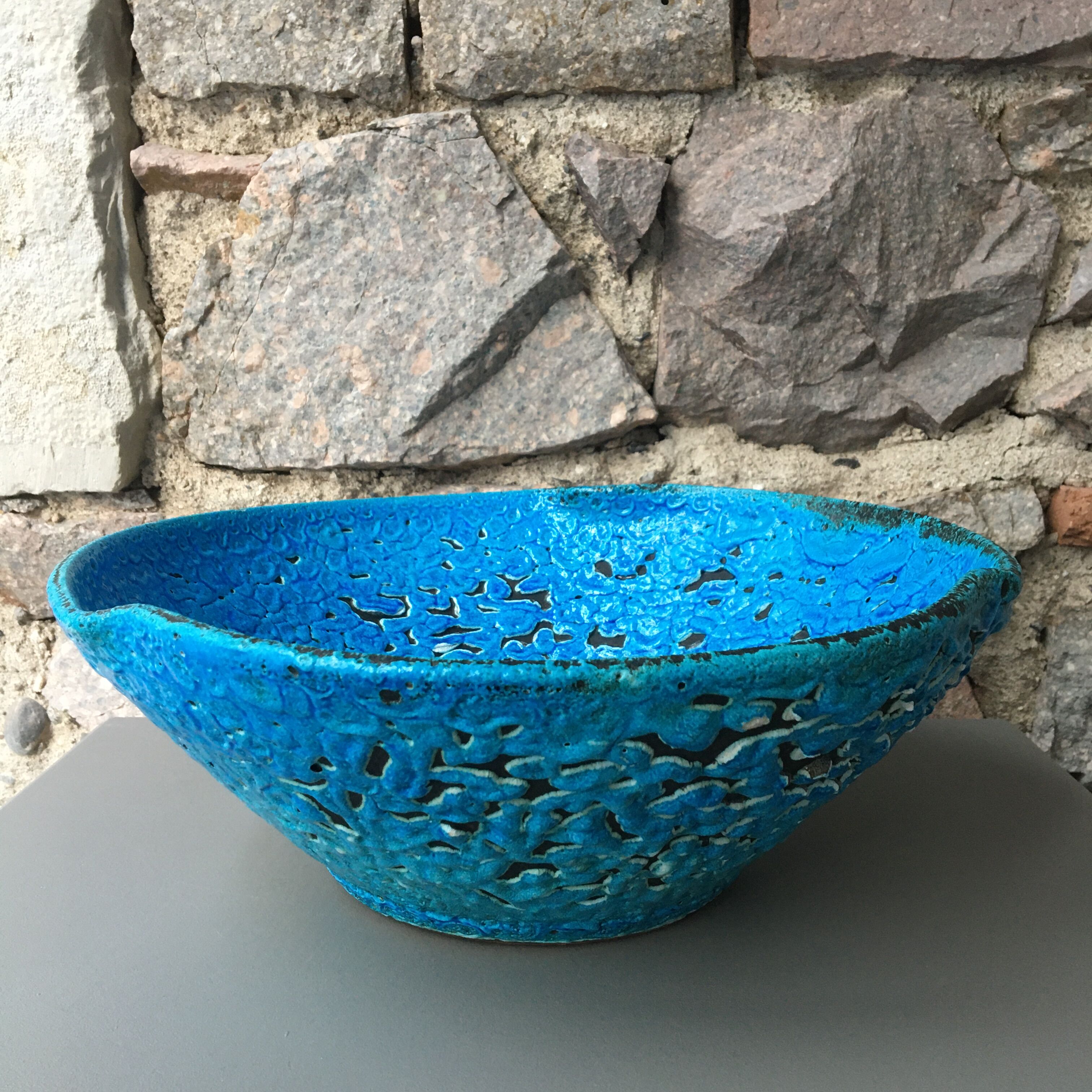Large XL cup ceramic in turquoise Fat Lava