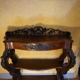 Mahogany console from around 1860.