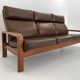 Mid-Century Leather 3-Seater Sofa by .L. Olsen & Søn, Denmark, 1960