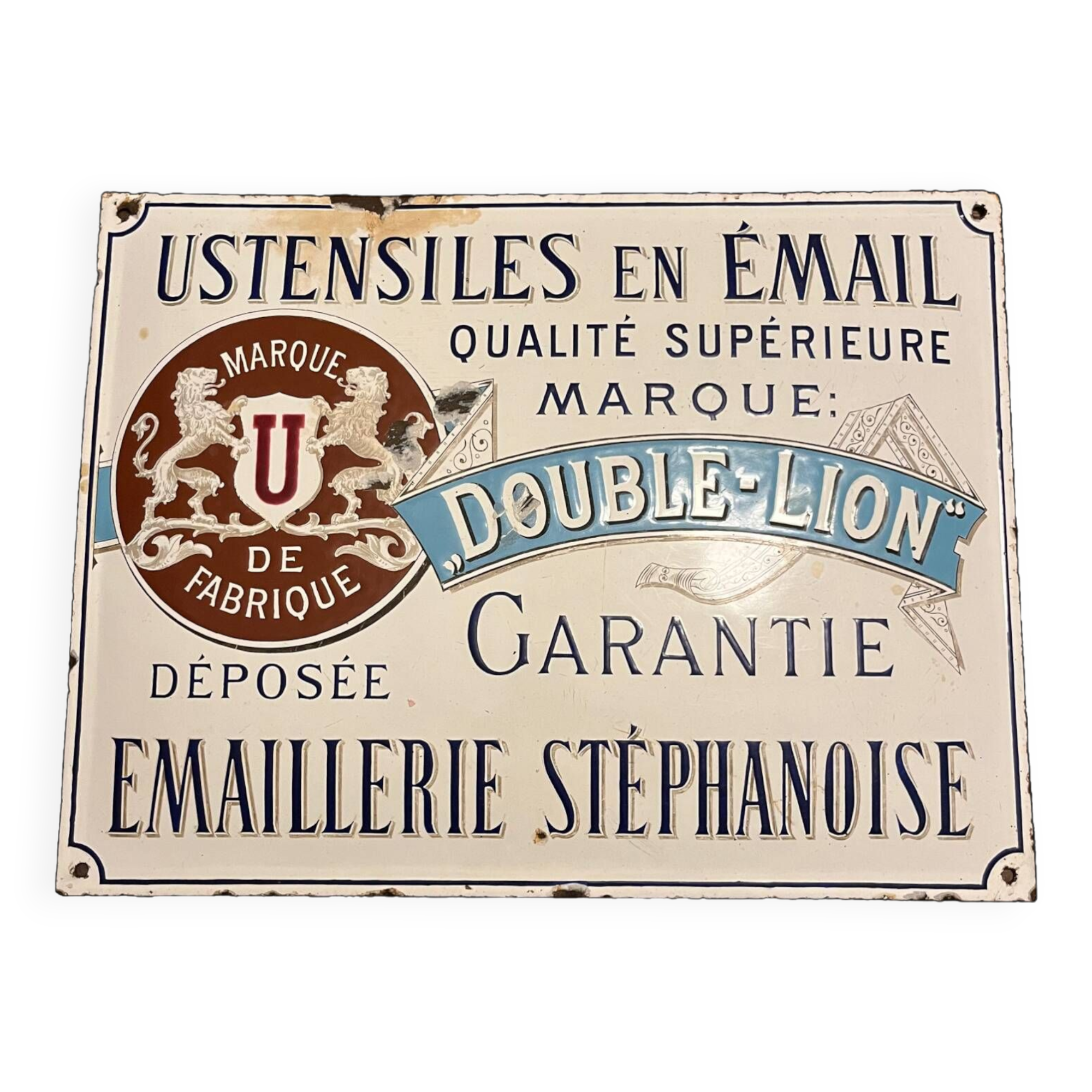 PLAQUE PUBLICITAIRE ÉMAILLÉE ancienne BRASSO POUR METAUX EUR 86,00