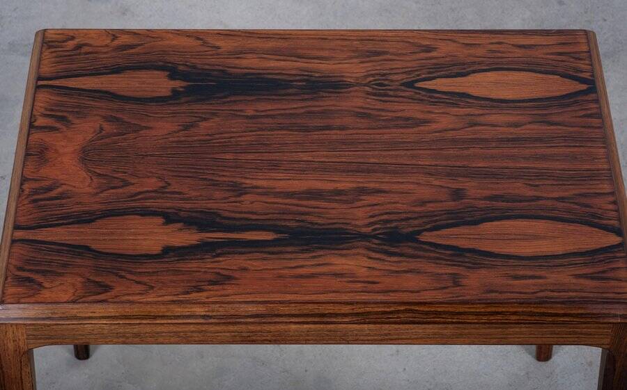 Rosewood Side Table attributed to Johannes Andersen for Silkeborg Møbelfabrik, Denmark, 1960s