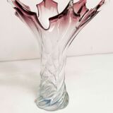 Vase in Murano glass by Fratelli Toso H 27.5cm