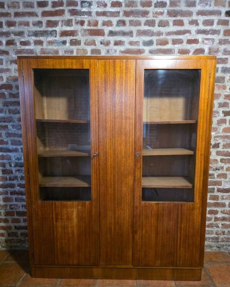 Art Deco mahogany library from the 1930s.