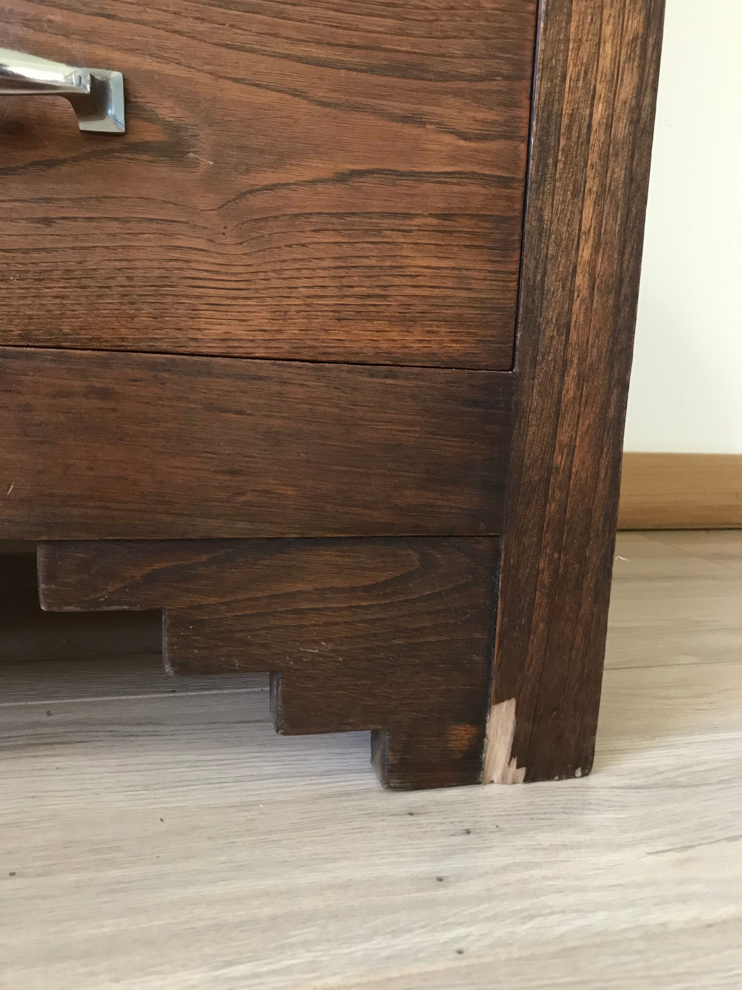 Asymmetrical wardrobe old Art Deco style