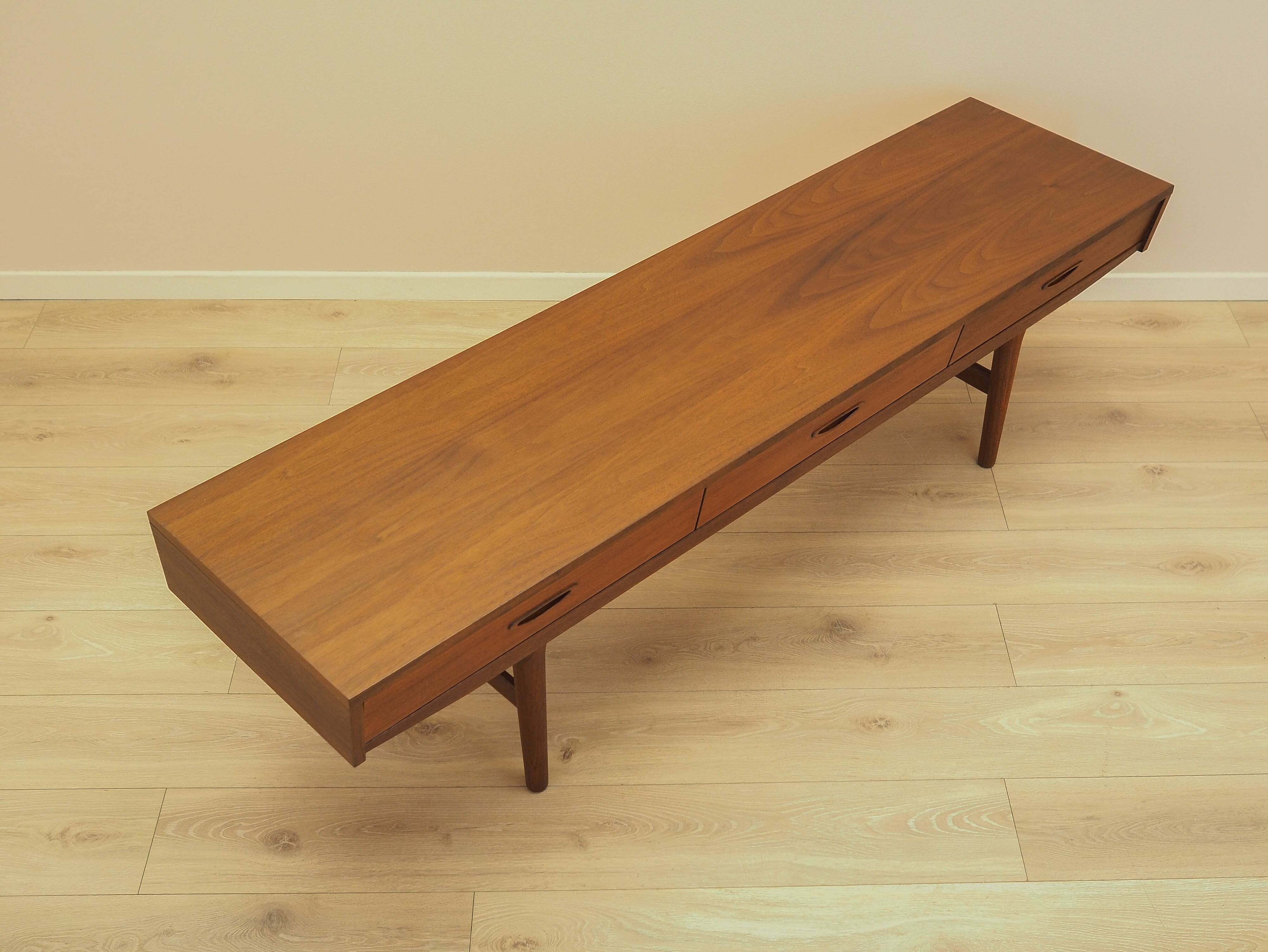 Danish teak sideboard 1970s – three drawers, mid-century modern