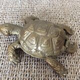 Golden metal turtle
