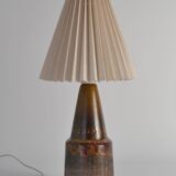 Unique Scandinavian Modern Brutalist Ceramic Table Lamp by Tilgmans, Sweden