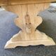 Large stripped solid oak monastery table – 200 cm