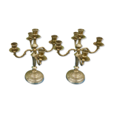Pair of old candlesticks