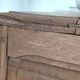 Large antique wedding chest in raw oak from the 19th century (shallow depth)