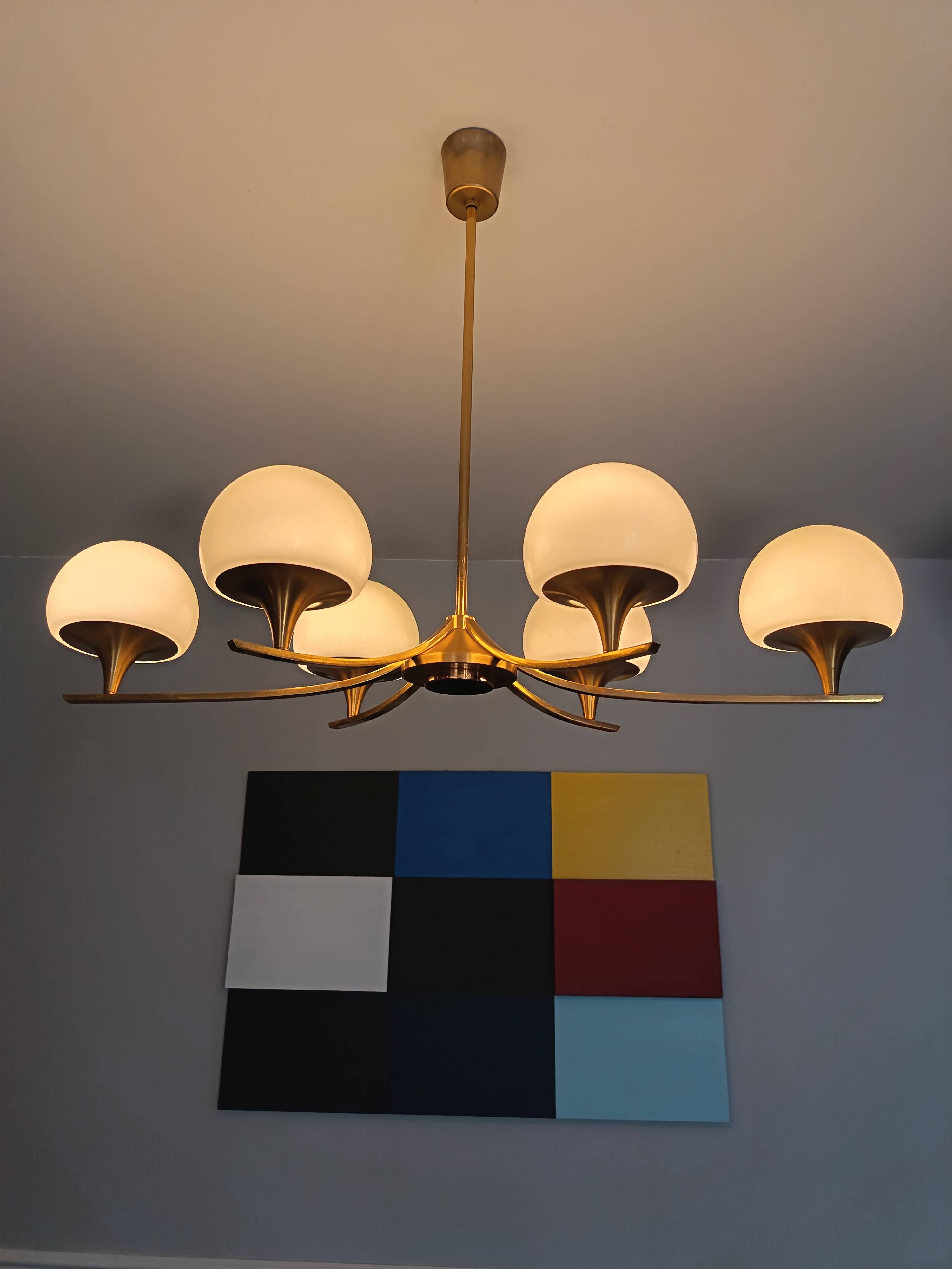 Chandelier par Gaetano Sciolari des années 1970