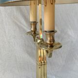 Lucien Gau's gilded bronze water bottle lamp Directoire style, 20th century