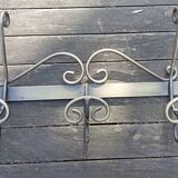 Wall-mounted coat rack with 3 hooks, brushed brass