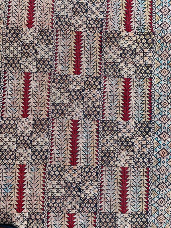 Tapis Kilim vintage marocain couloir 79x295 cm