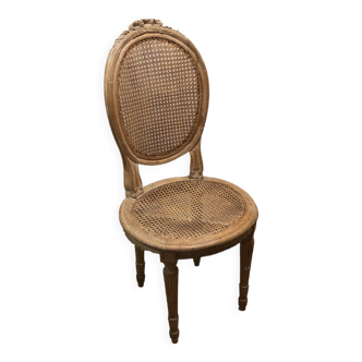 Louis XVI chair in beech cannage of origin hand