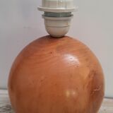 Round lamp foot in light wood