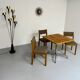 Belform small wooden and metal dining table from the 80s