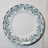 Lot de 4 assiettes à soupe en faïence de Moulin des Loups modèle Mimosas