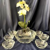 Baccarat fruit salad set salad bowl with 6 bowls table art
