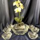 Baccarat fruit salad set salad bowl with 6 bowls table art