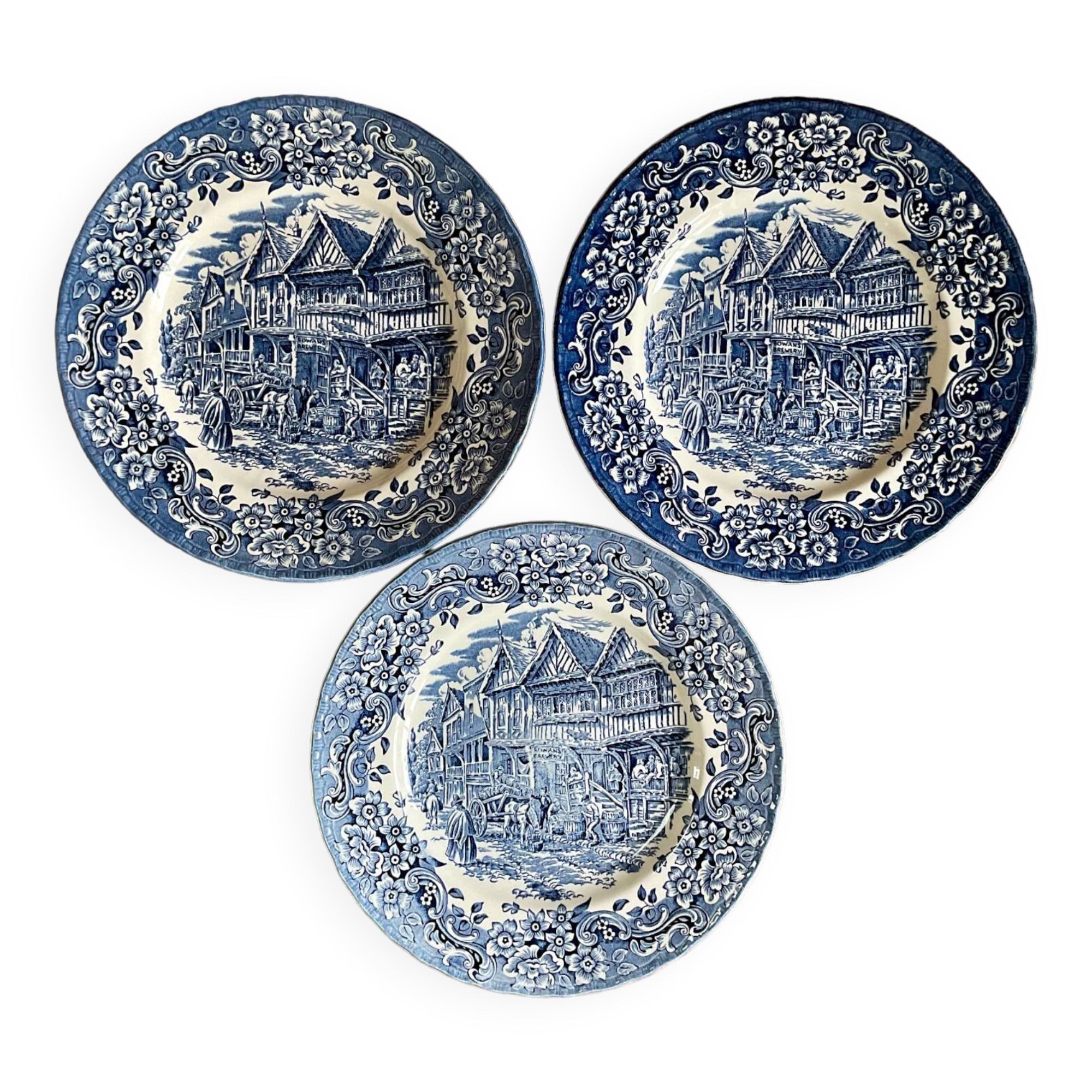3 dinner plates “Royal Tudor Ware” England