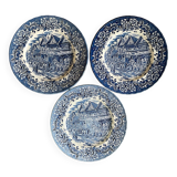 3 dinner plates “Royal Tudor Ware” England