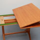 1950s coffeetable in cherrywood, adjustable in height