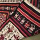 Vintage ethnic Margoum rectangular rug with patterns, 1970s.