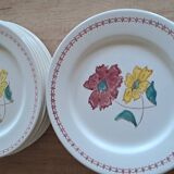 13 assiettes anciennes DDP France, années 1950-60