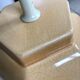 Vintage cracked ceramic lamp base