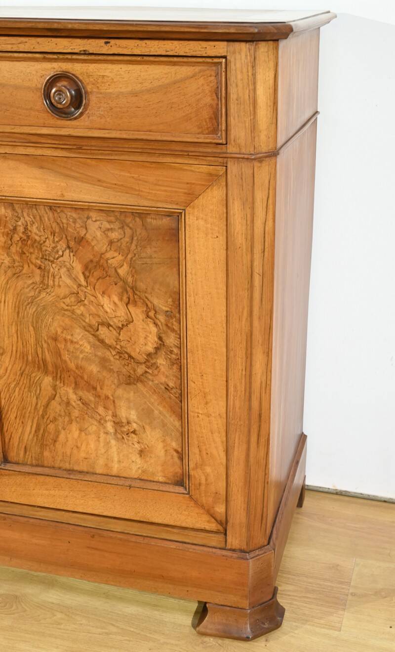3-door walnut sideboard, late 19th century