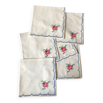 Serviette de table  brodées