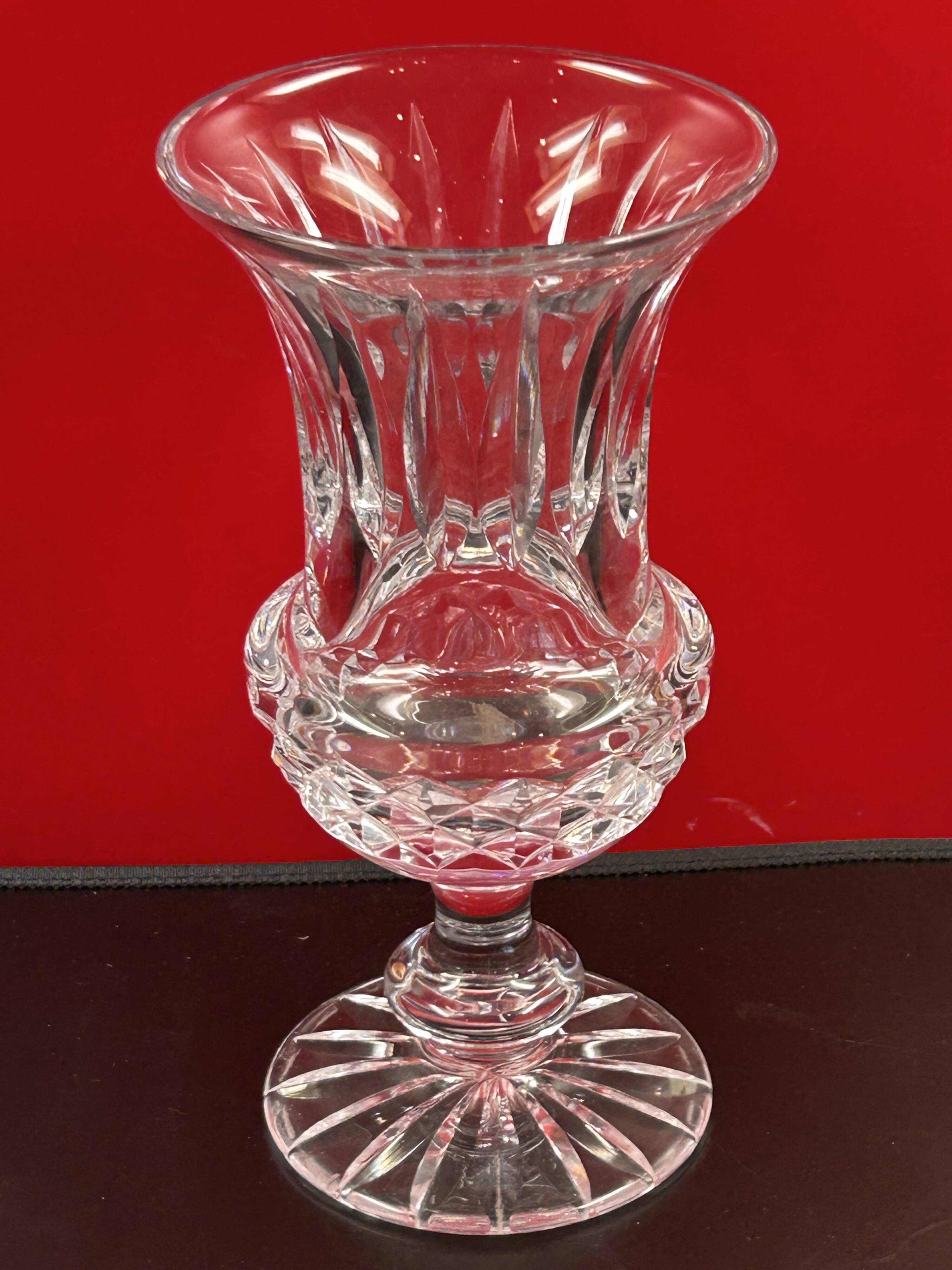 Sèvres crystal vase - signed on the base - 25.5 cm