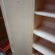 Vintage two-door cabinet with shelves