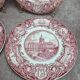 Set of 4 Wedgwood Georgia Historical Plates Mulberry England vintage