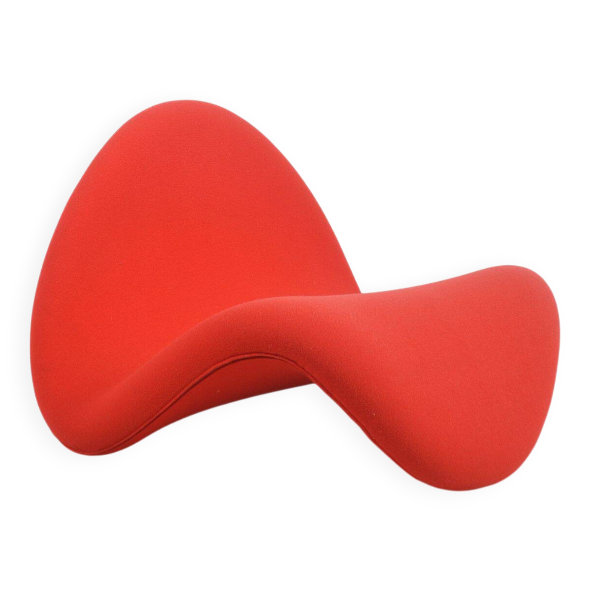 Red F577 Tongue designed by Pierre Paulin for Artifort