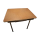 Table en formica marron