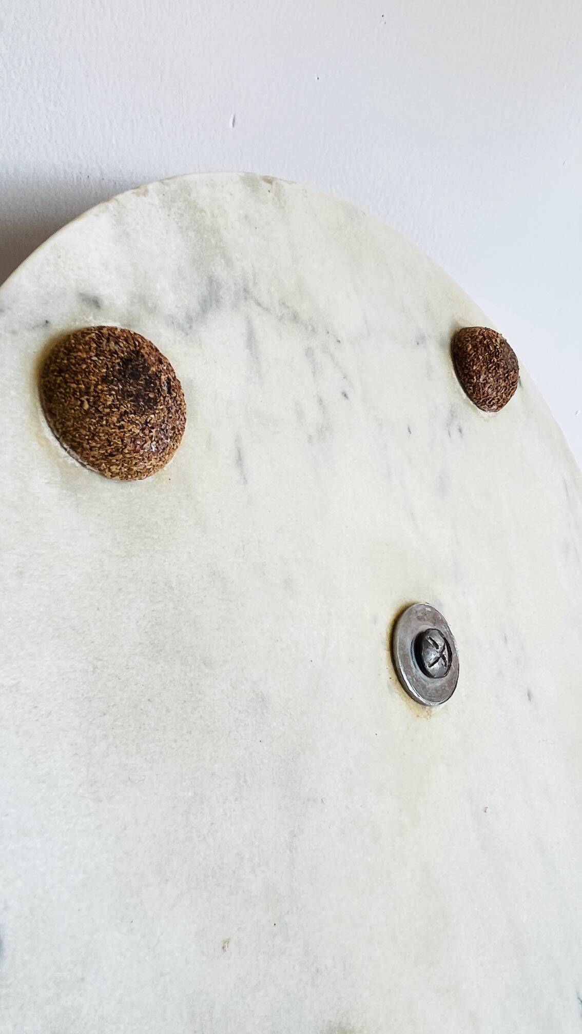 Plateau à fromage marbre et bois vintage