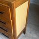 Vintage oak chest of drawers with 4 drawers and splayed legs