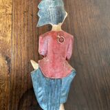 Polychrome wooden statuettes musicians from Asia