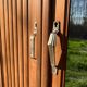 Armoire art déco en bois exotique