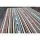 1970s Vintage Turkish Oushak Handmade Wool Cotton Blue Runner Rug 163x306