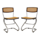 Set of two chairs, Bauhaus design, 1960s, production: Italy
