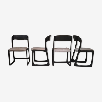 Lot de 4 chaises baumann Traineau