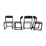 Lot of 4 chairs Baumann Traineau