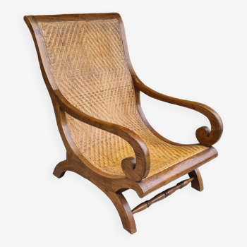 Colonial teak armchair