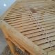 Table appoint hexagonale en  bambou - vintage