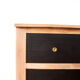 Commode vintage noire et bois