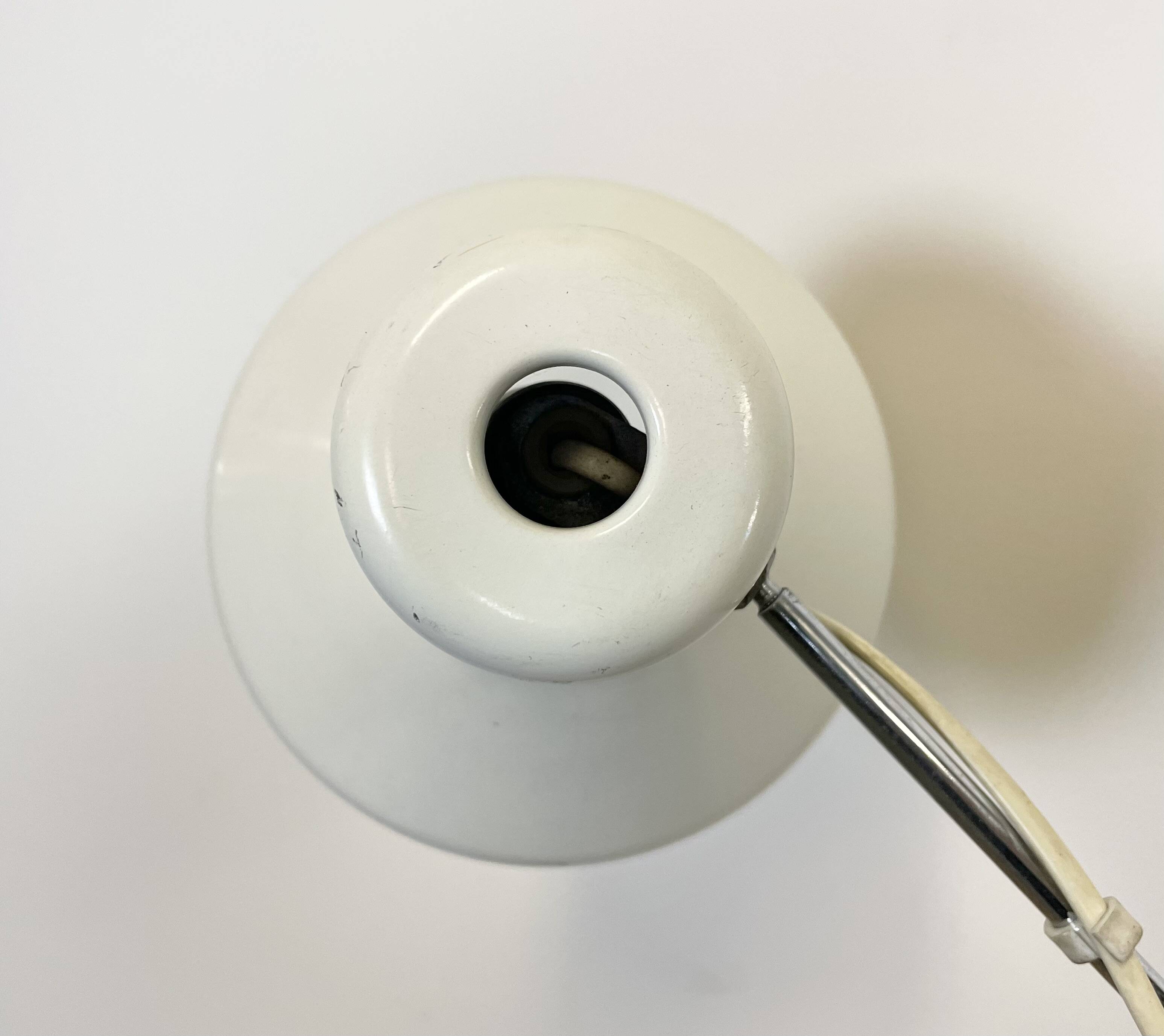 White table lamp by josef hurka for napako, 1960s